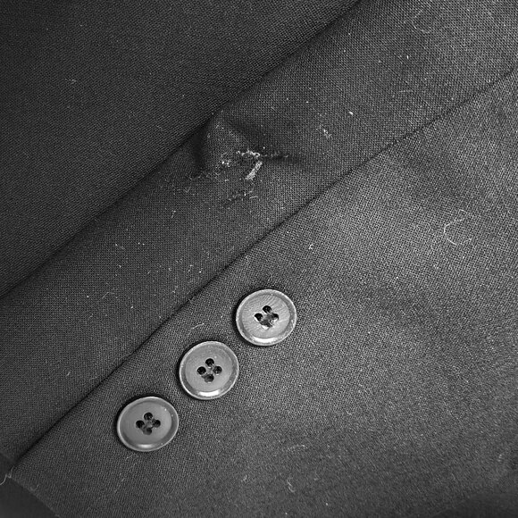 Black stretch wool blazer - Picture 6 of 10